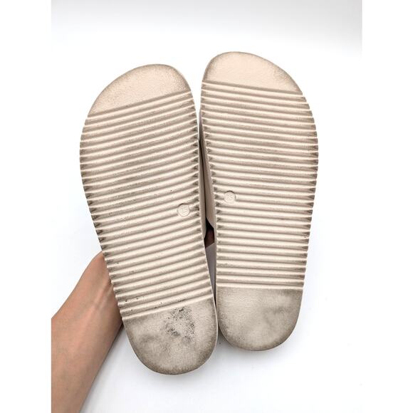 Steve Madden Mandie Slide Sandals Women's Bone Leather Size US7.5M EU38 - Picture 8 of 11
